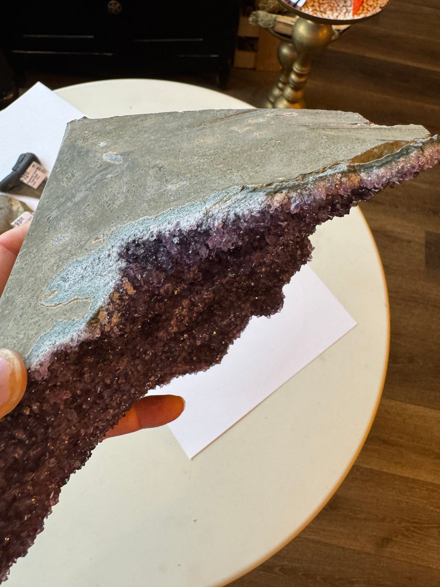 Rainbow Amethyst Standing Sparkly Cluster Brazil 3.65 lb - Moon Room Shop and Wellness