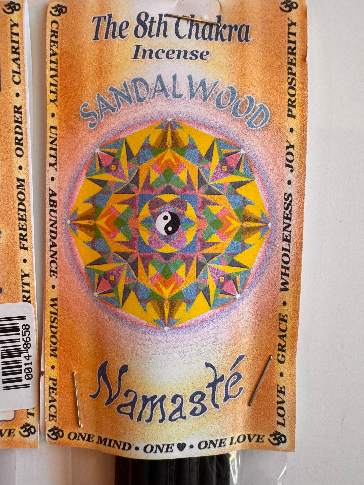 The 8th Chakra 10 Stick Incense -Sandalwood- local vendor!
