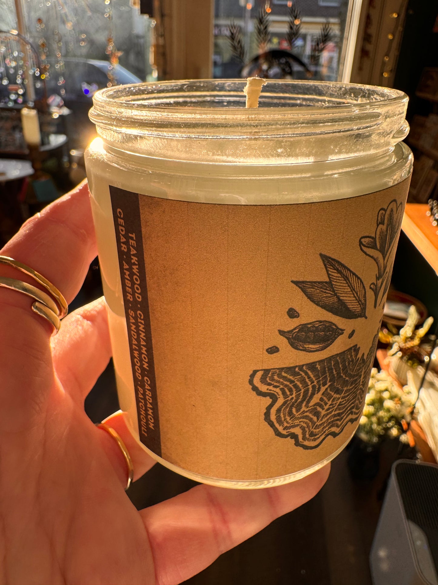 Teakwood Cardamom Soy Candle - Moon Room Shop and Wellness