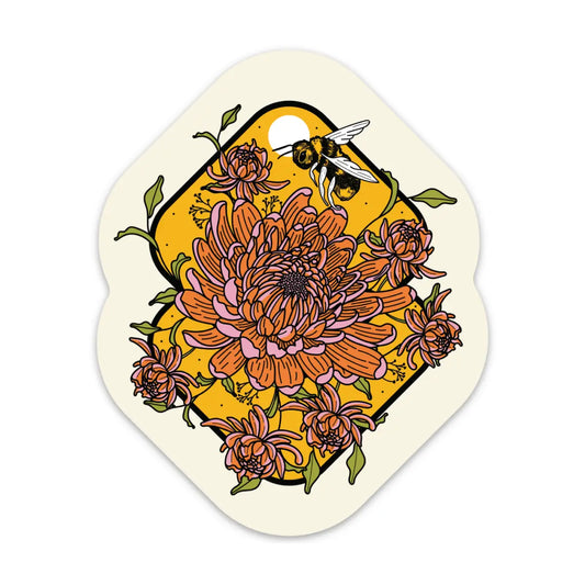 Beautiful Bee Bouquet - Vinyl Sticker by Graphic Heart - Moon Room Shop and Wellness