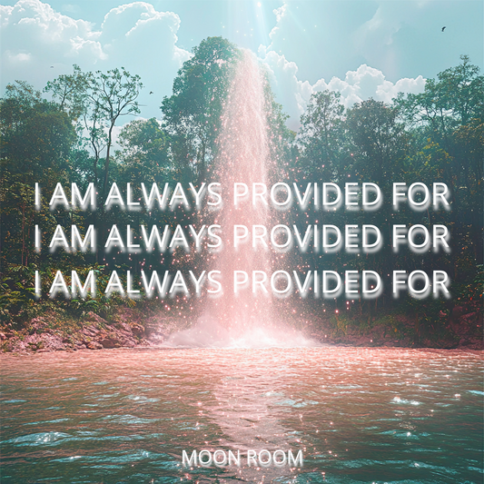 I AM always provided for Affirmation Card 2x2 inch - Moon Room Shop and Wellness