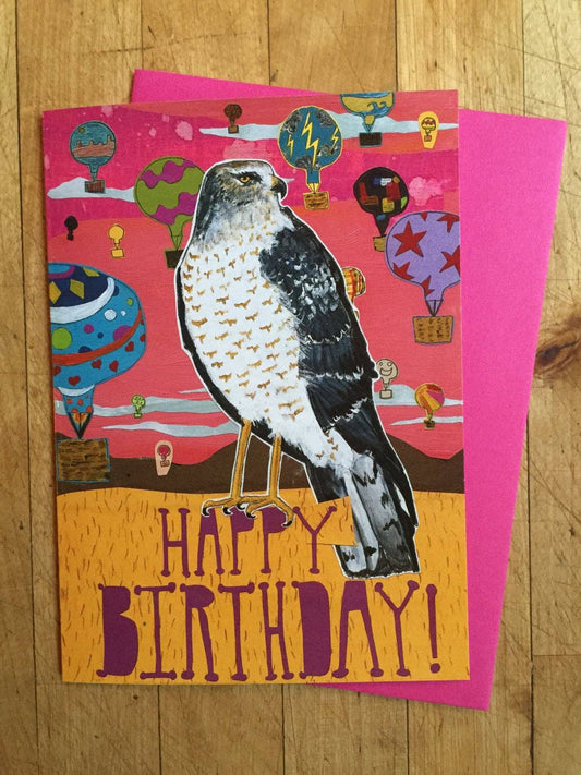 Birthday Hawk Card - Moon Room Shop and Wellness