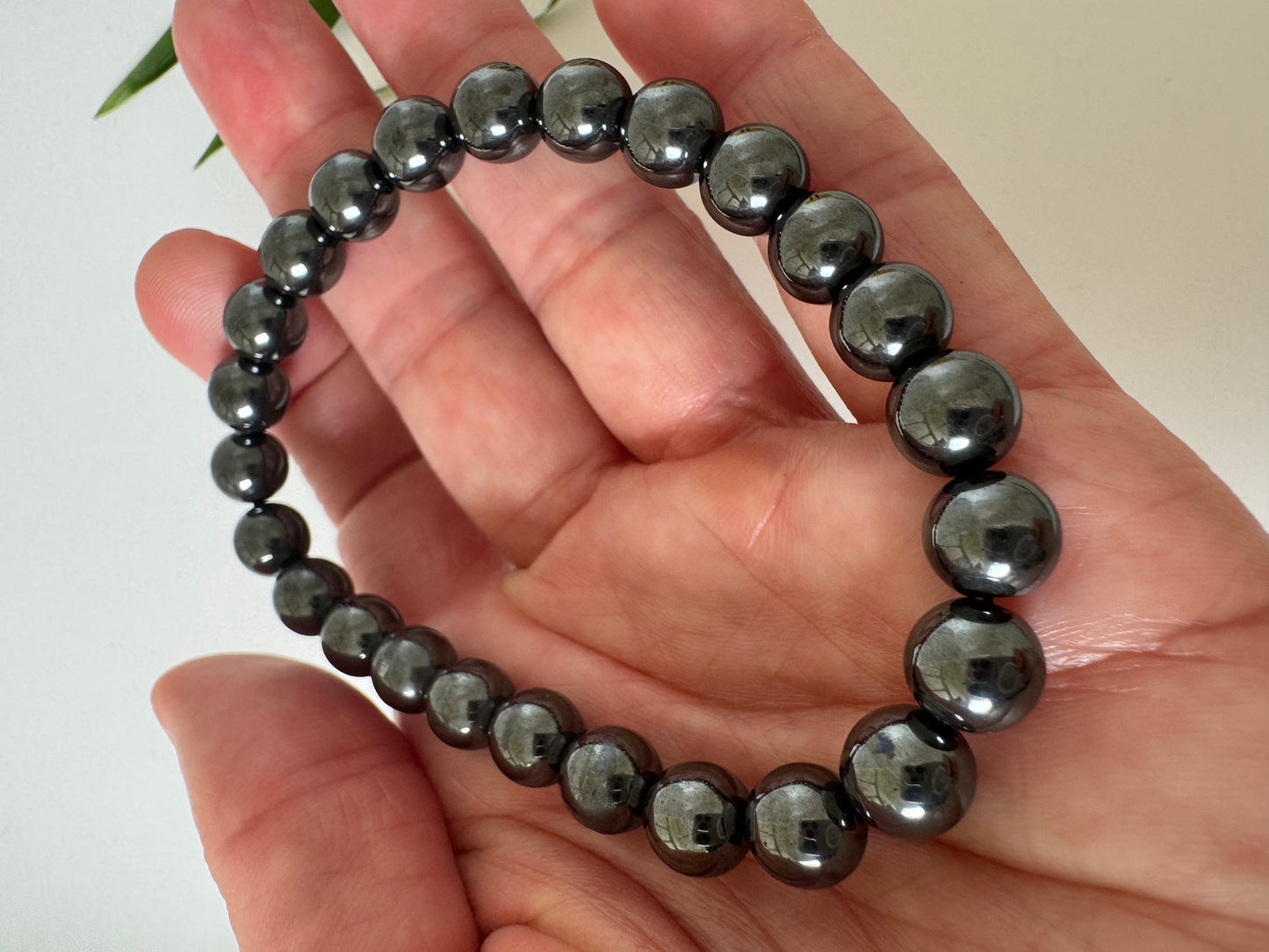 Hematite Stretch Bracelet 8mm - Moon Room Shop and Wellness