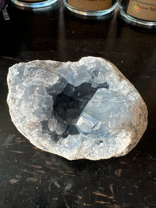 Celestite Geode 2.2 lb - Moon Room Shop and Wellness