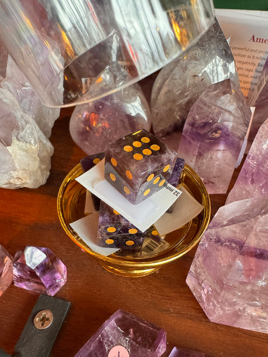 Amethyst Dice - Moon Room Shop and Wellness