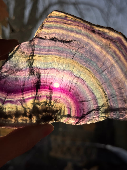 Fluorite SLab 331 g China - Moon Room Shop and Wellness