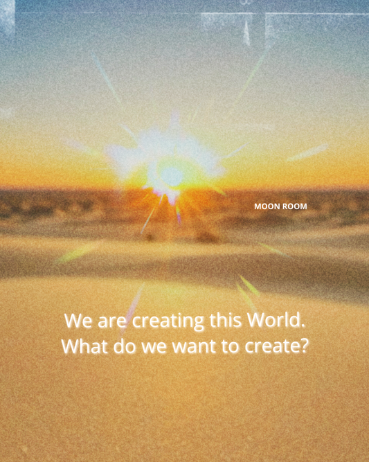 We Are Creating This World - Consciousness Card 2x2 inch - Moon Room Shop and Wellness