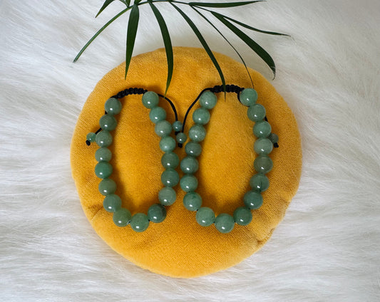 Green Aventurine Adjustable Bracelet 10 mm - Moon Room Shop and Wellness