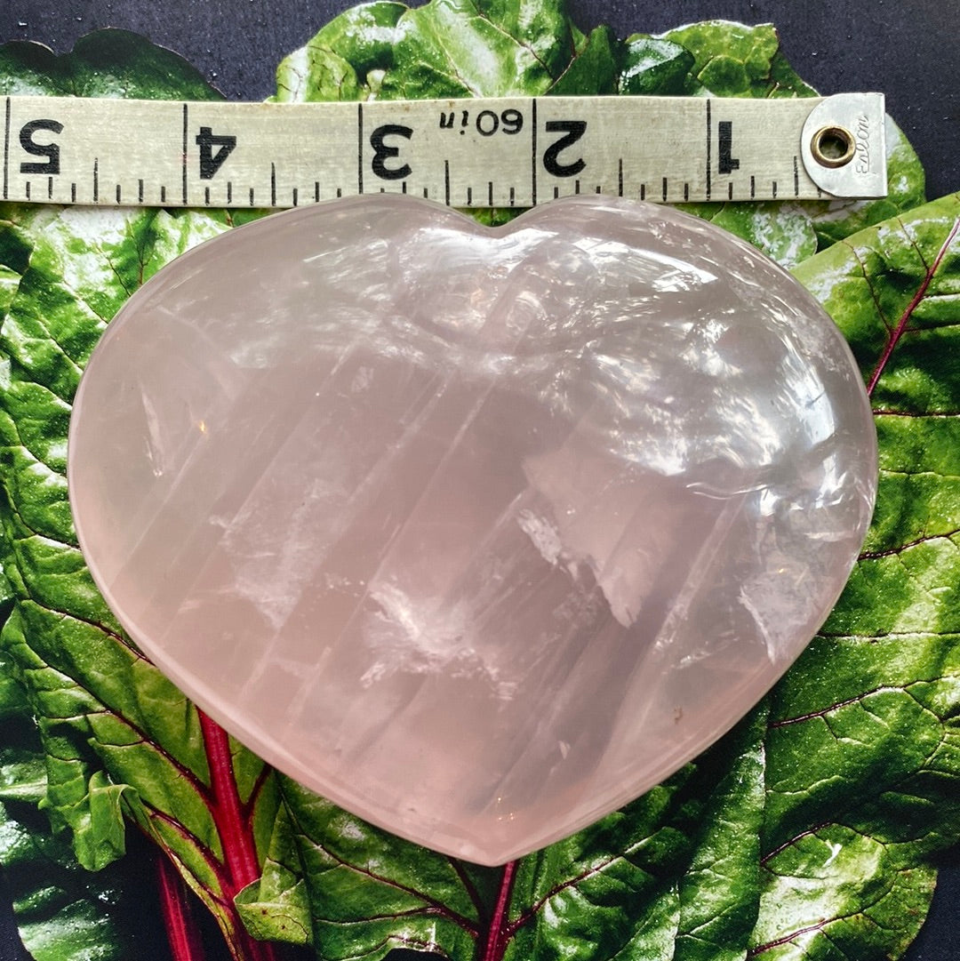 Rose Quartz Heart 523 grams - Moon Room Shop and Wellness