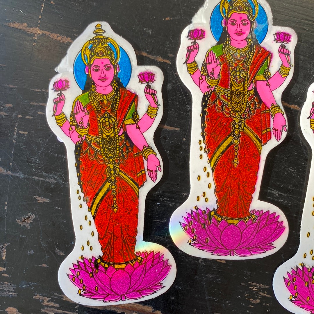 Lakshmi-Goddess of wealth, fortune, power, beauty, fertility and prosperity Sticker - Moon Room Shop and Wellness