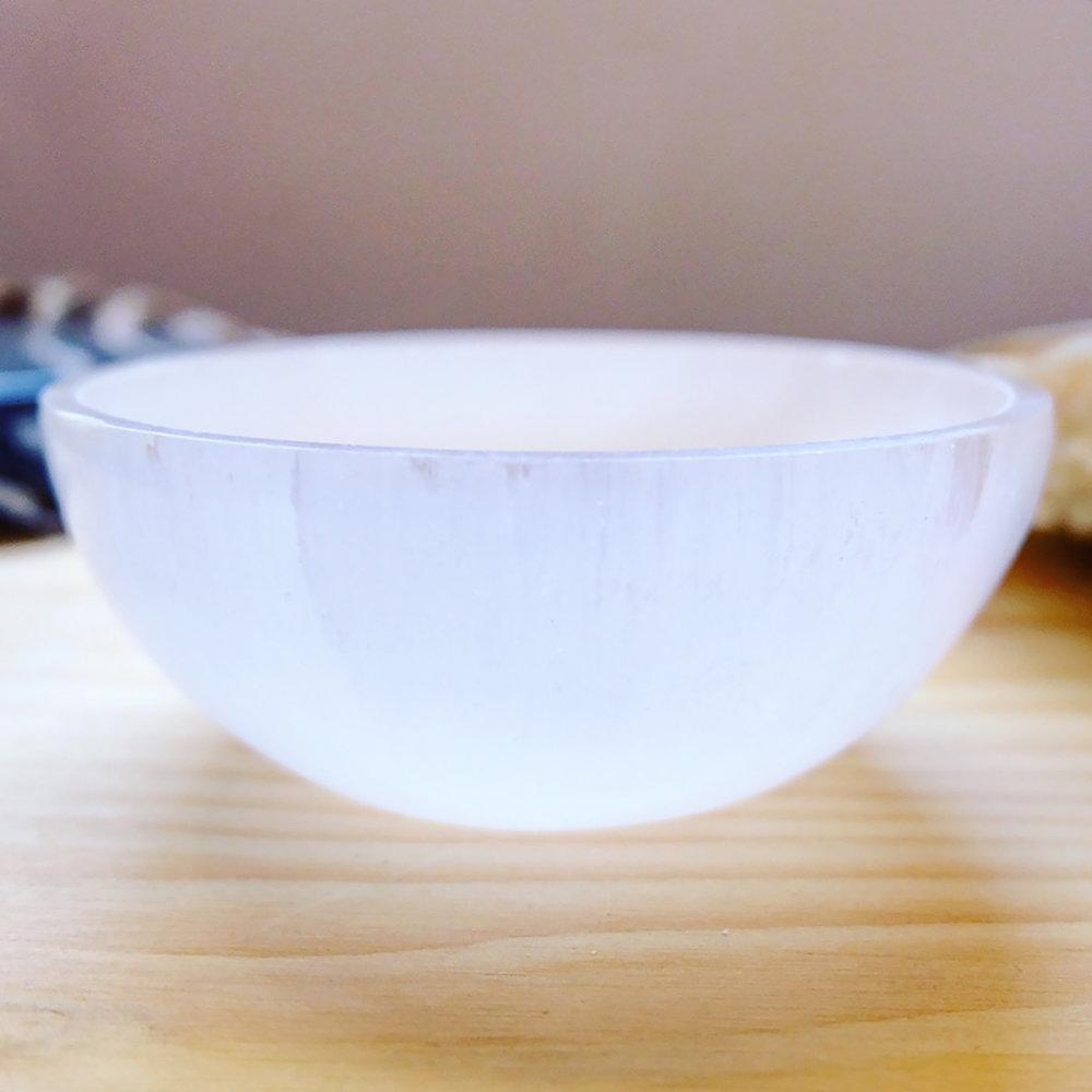 Celestial Selenite Crystal Offering Bowls - Moon Room Shop and Wellness