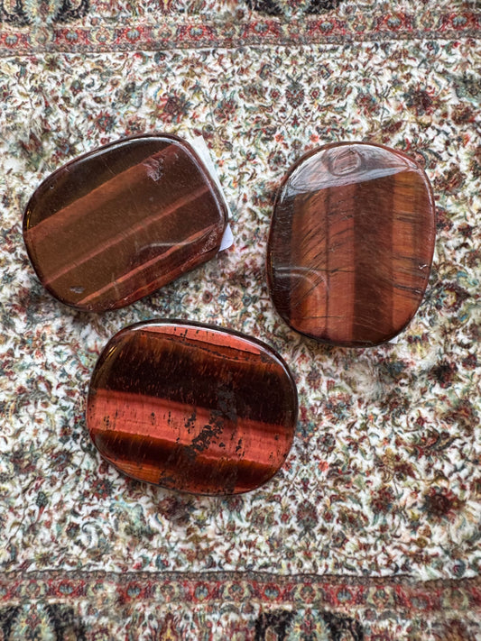 Red Tigers Eye Smooth Stone - Moon Room Shop and Wellness