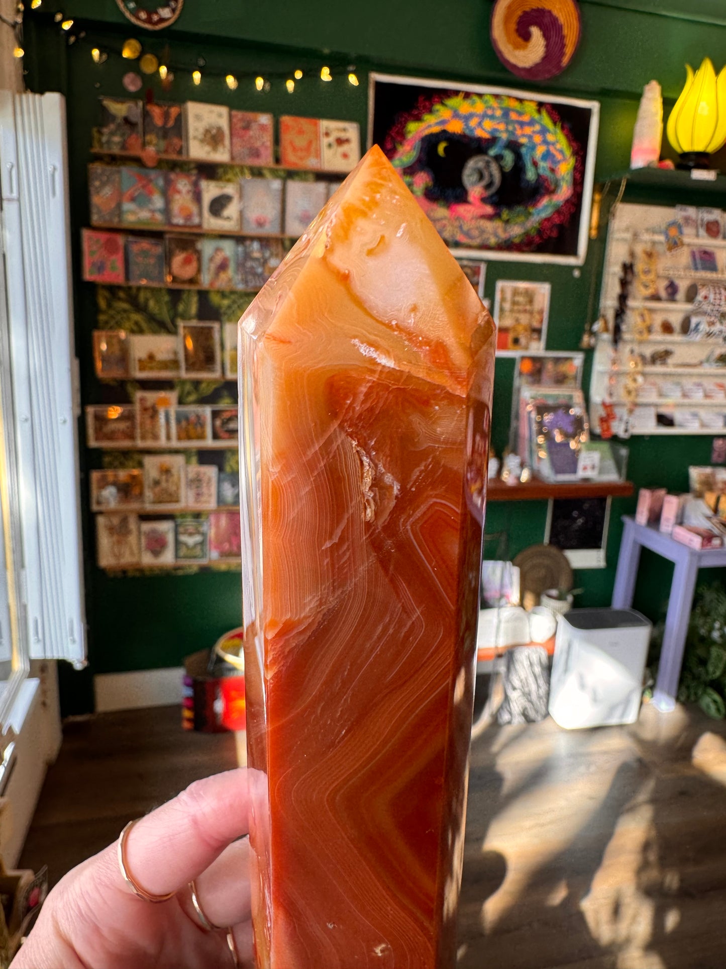 Carnelian Tower/Obelisk 1.92 lb - Moon Room Shop and Wellness