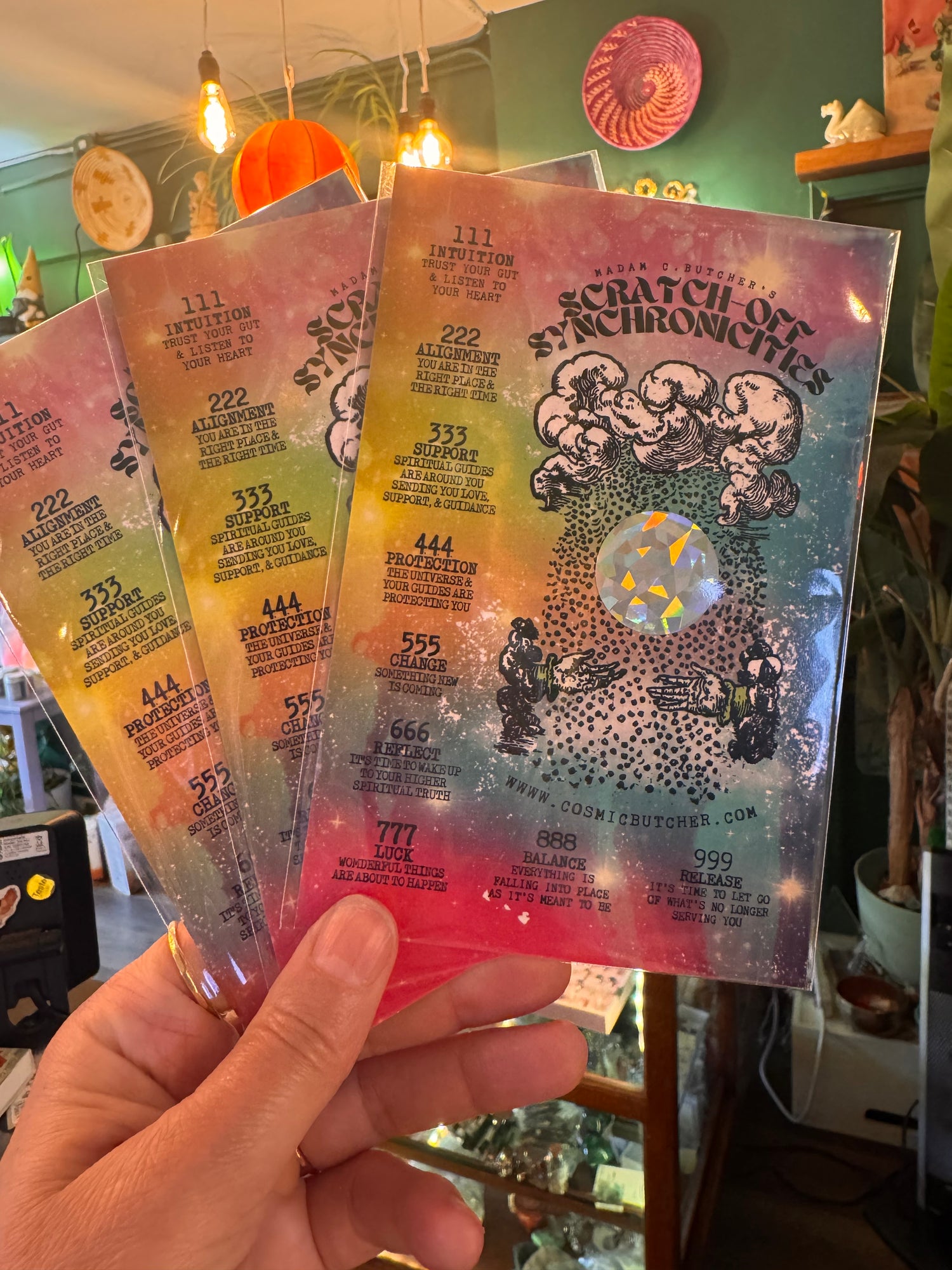 Scratch Off Angel Number Card - Moon Room Shop and Wellness
