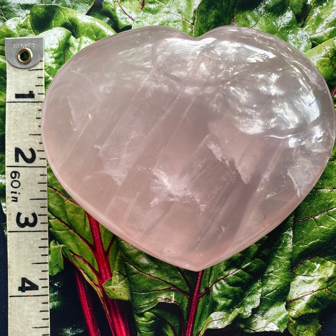 Rose Quartz Heart 523 grams - Moon Room Shop and Wellness