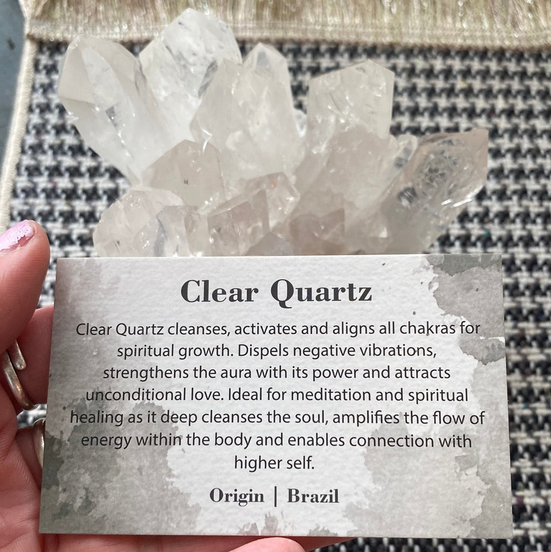 Natrural Clear Quartz Cluster 743 g - Moon Room Shop and Wellness