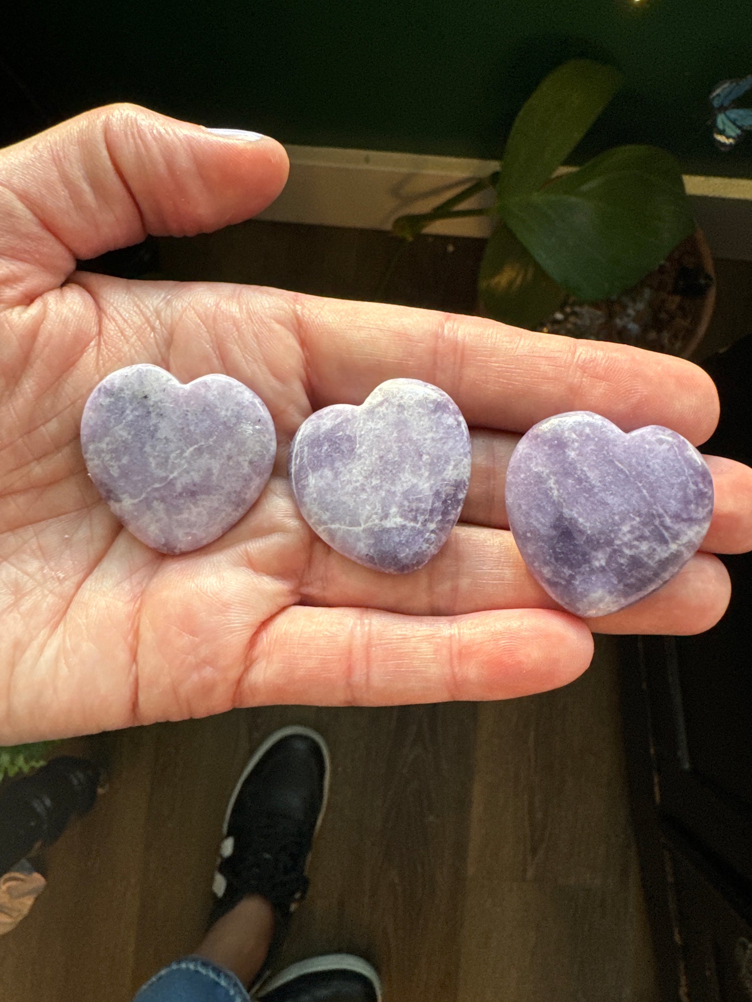 Lepidolite Mini Heart - Moon Room Shop and Wellness