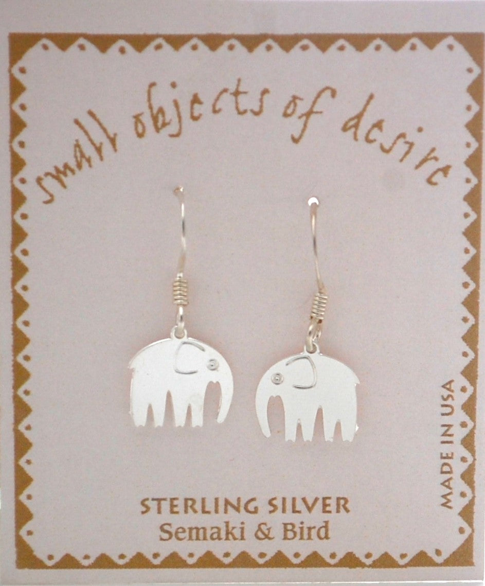 Elephant Earrings - Sterling Silver - Moon Room Shop and Wellness
