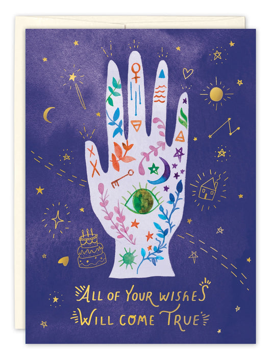 Mystic Hand Birthday Card - Moon Room Shop and Wellness