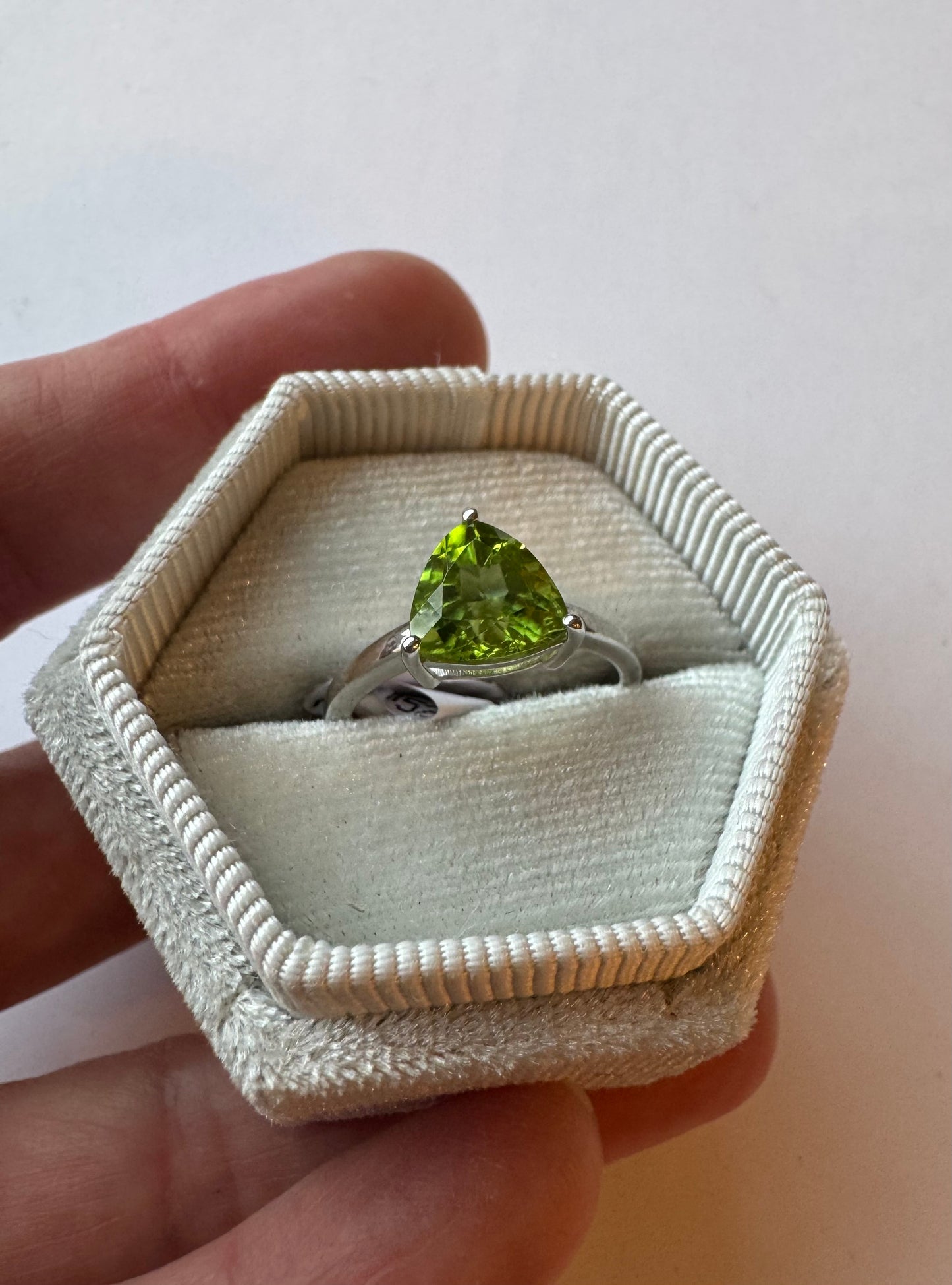 Peridot Sterling SIlver Ring Size 6,7,8,9 - Moon Room Shop and Wellness