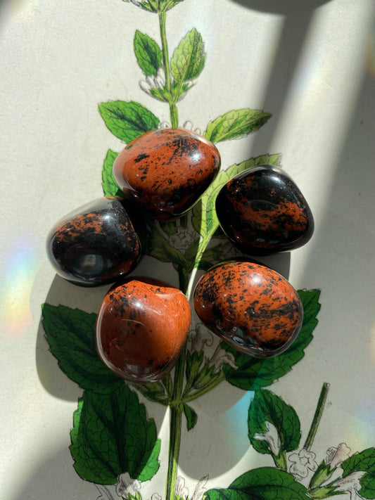 Mahogany Obsidian Tumbled - Moon Room Shop and Wellness