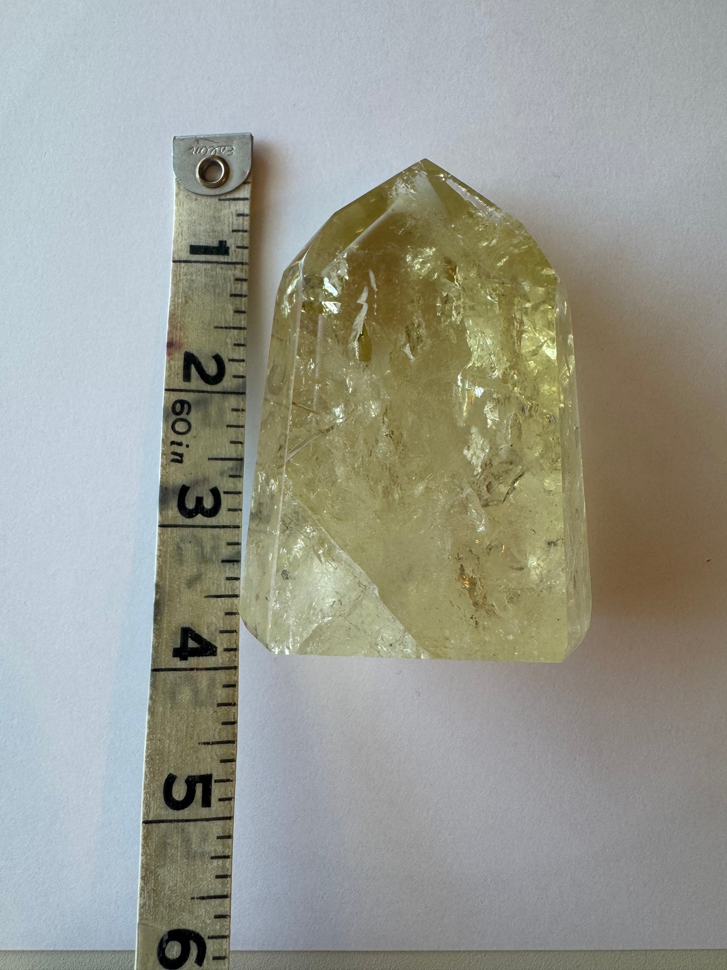 Lemon Quartz Tower 274 g Brazil - Moon Room Shop and Wellness