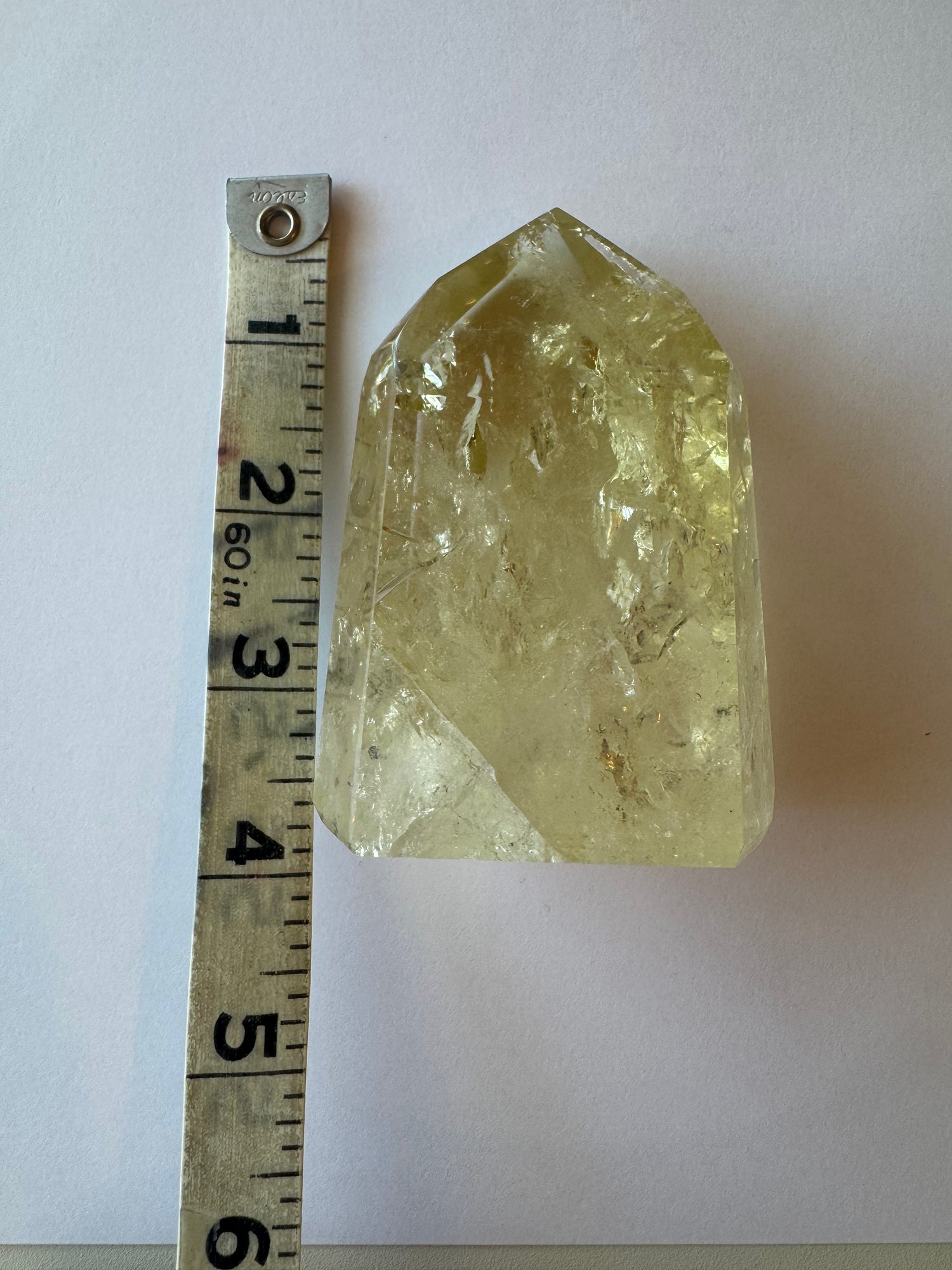 Lemon Quartz Tower 274 g Brazil - Moon Room Shop and Wellness