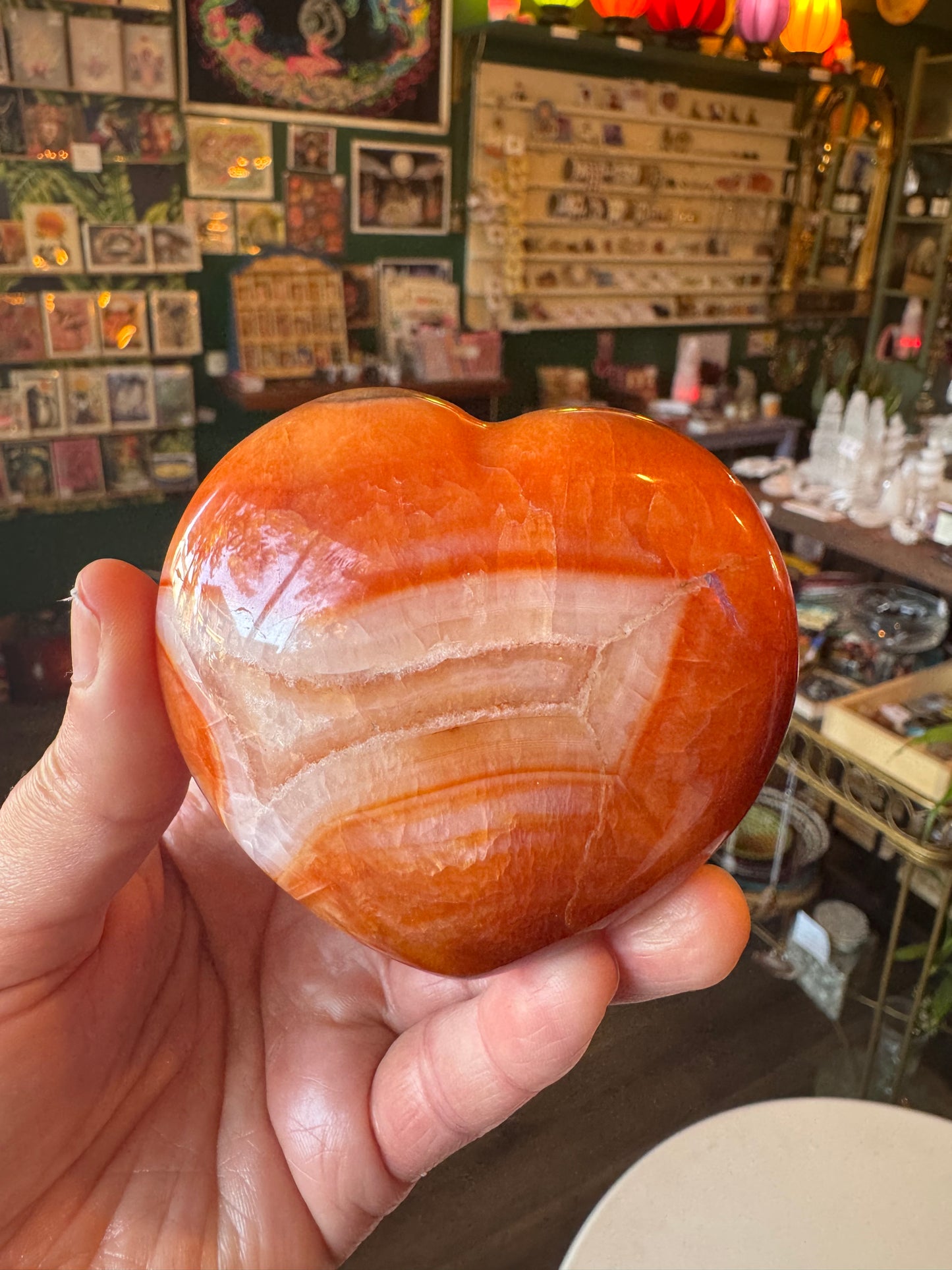 Carnelian Heart 299 g Madagascar - Moon Room Shop and Wellness