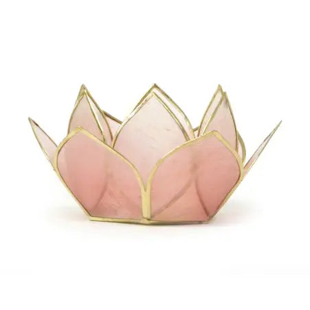 Mini Lotus Tealight Holder/Decor Rose Quartz - Moon Room Shop and Wellness