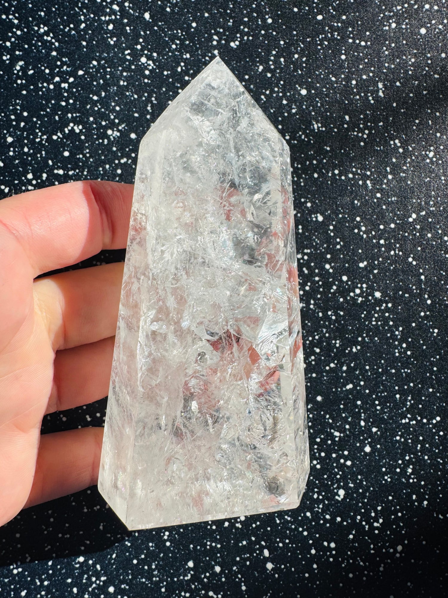 Clear Quartz Tower 240 g Brazil Beauty - Moon Room Shop and Wellness