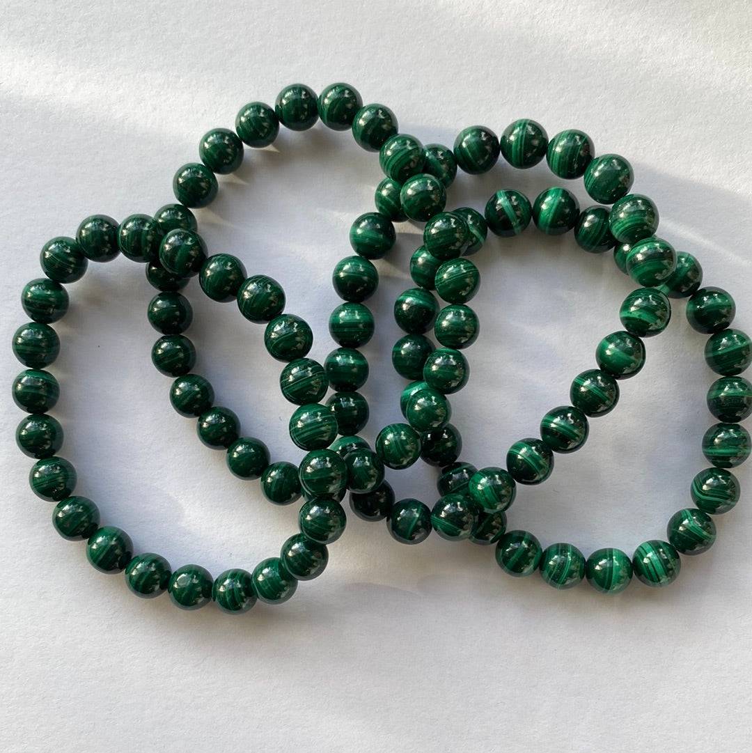 Malachite 8mm Stretch Bracelet - Moon Room Shop and Wellness