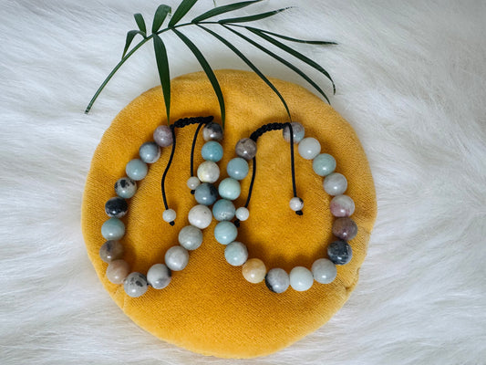 Amazonite Grade A++ Adjustable Bracelet 10 mm - Moon Room Shop and Wellness