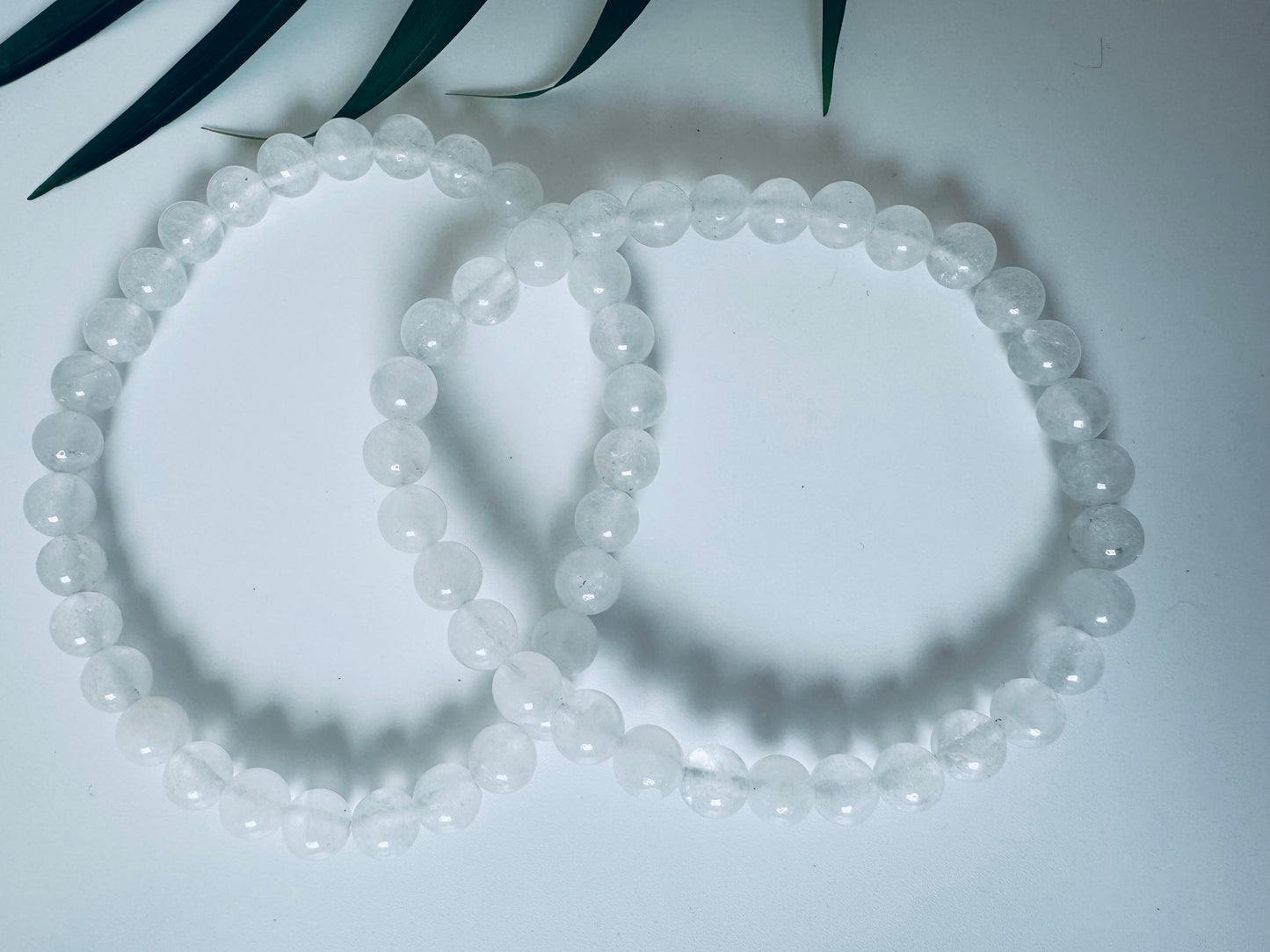 Clear Quartz Stretch Bracelet 6mm - Moon Room Shop and Wellness