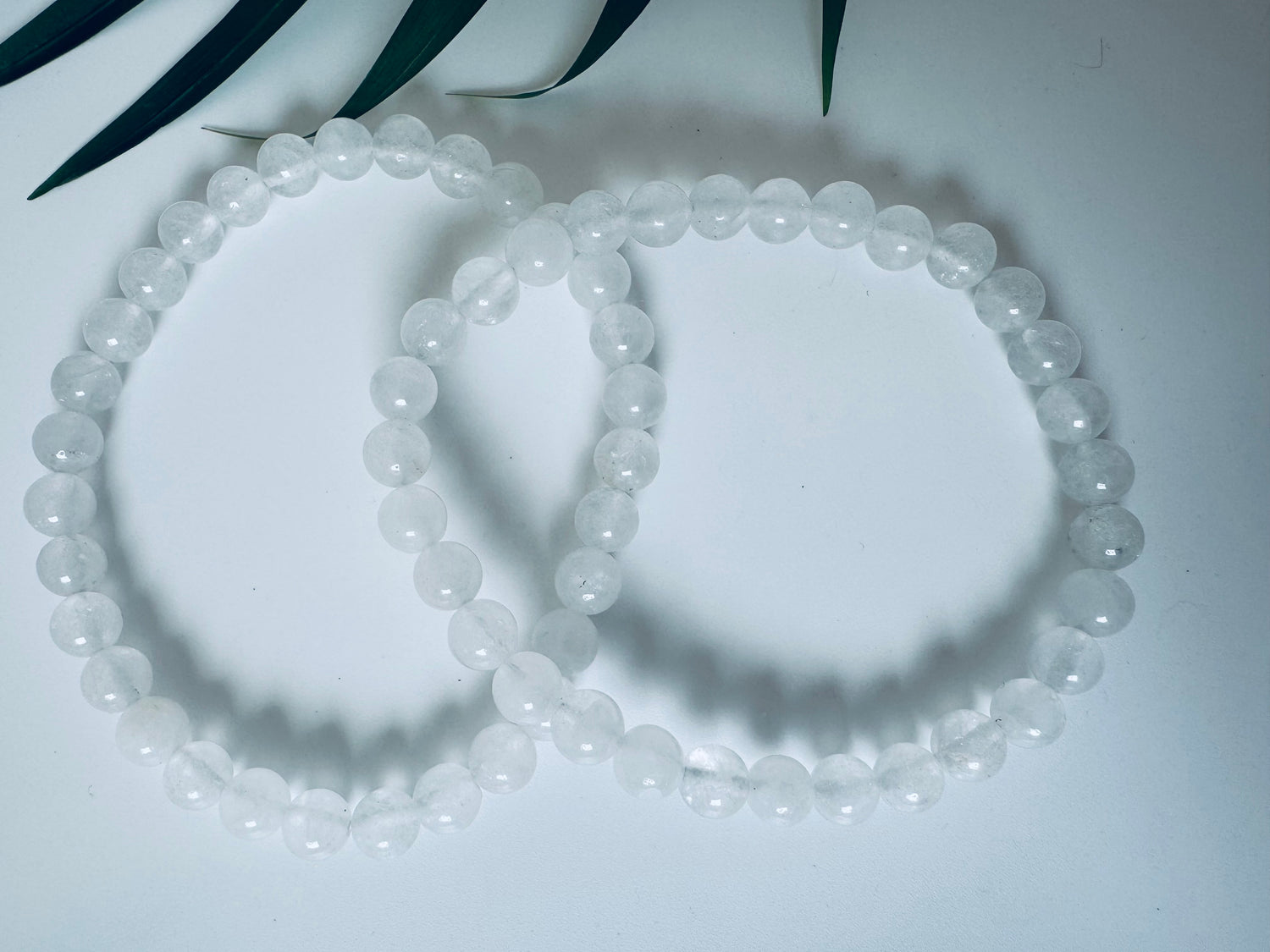 Clear Quartz Stretch Bracelet 6mm - Moon Room Shop and Wellness