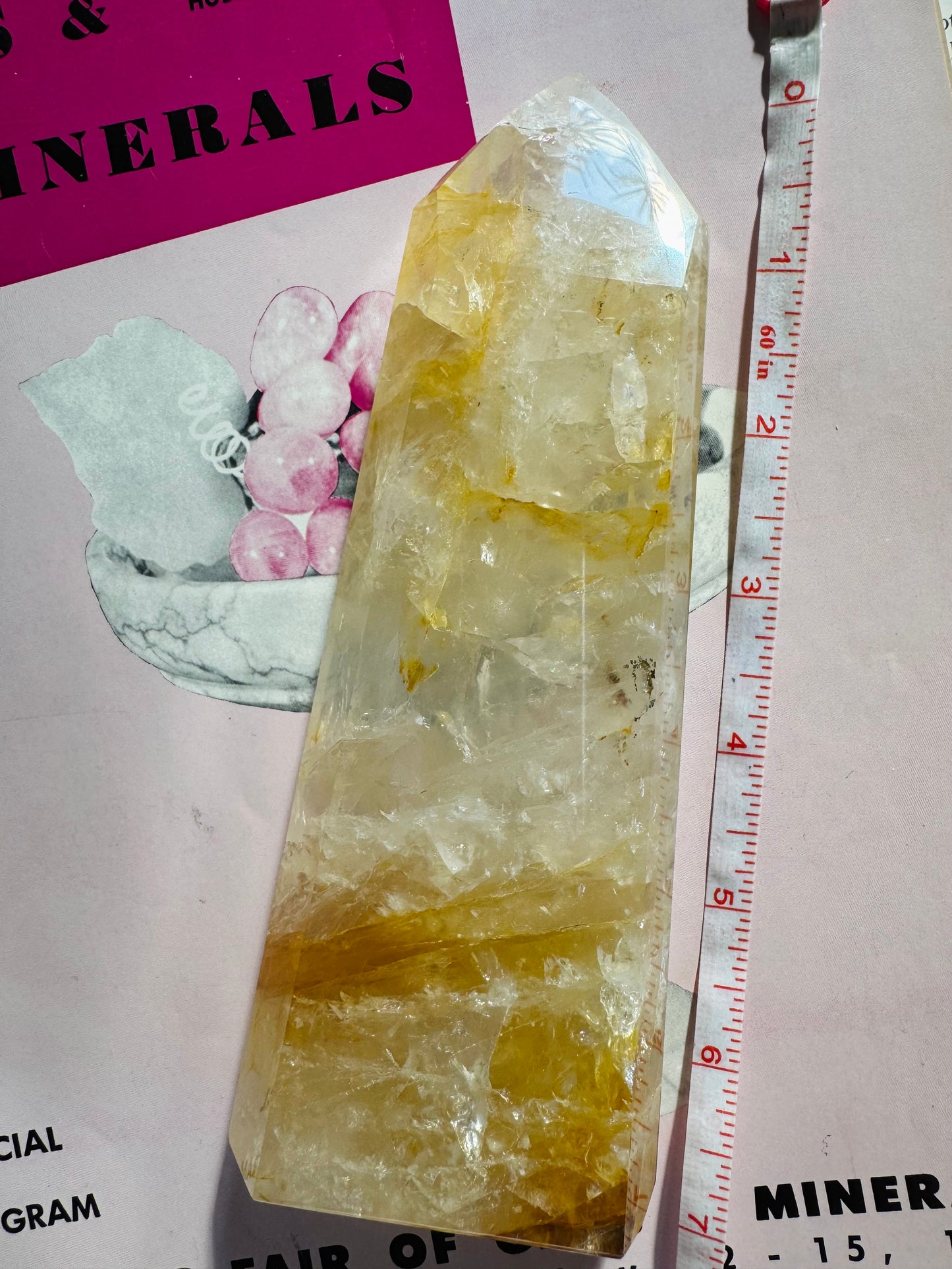 Golden Healer Quartz Tower 444 g Brazil - Divine Beauty - Moon Room Shop and Wellness