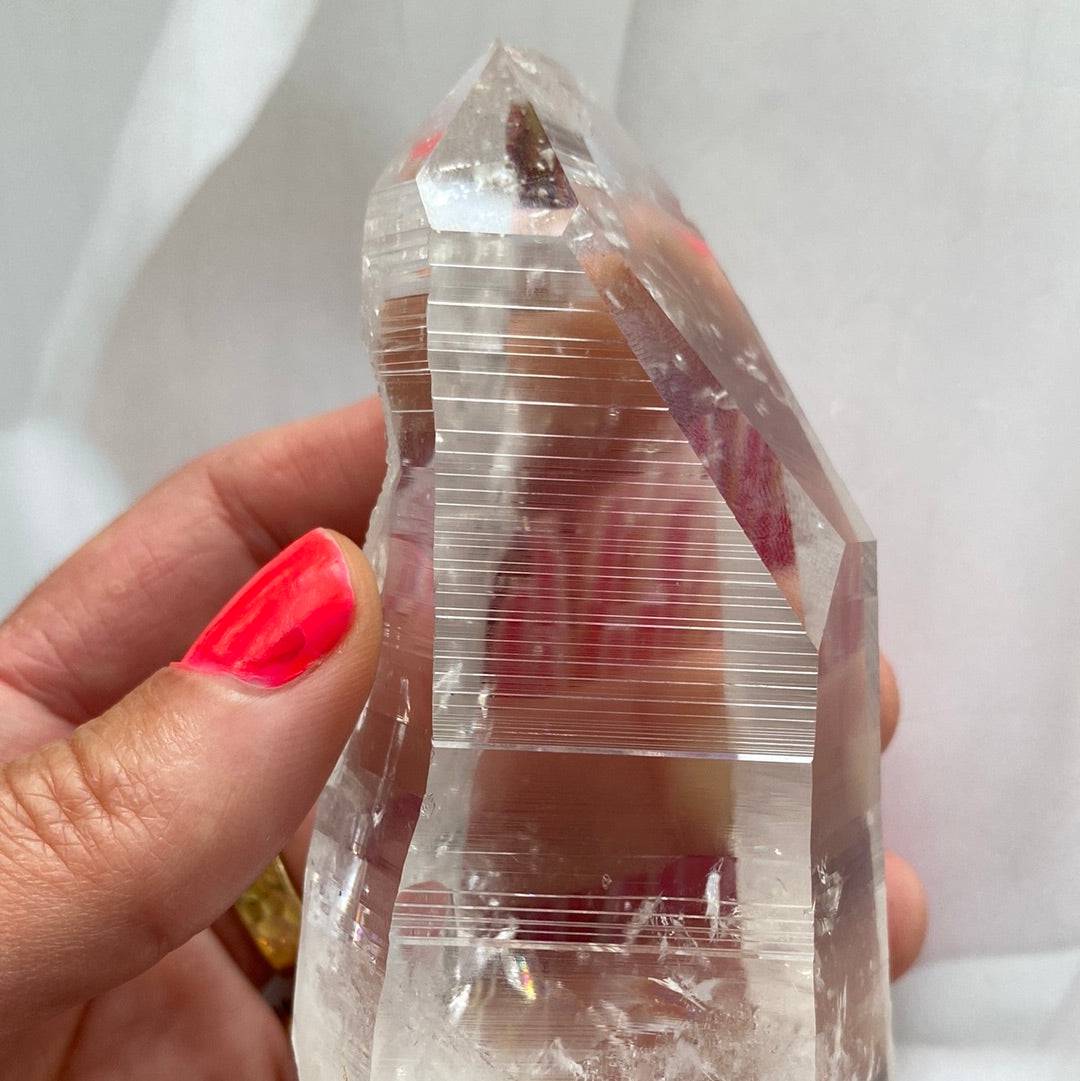 Lemurian Quartz Crystal Grade A 316 g Colombia - Moon Room Shop and Wellness