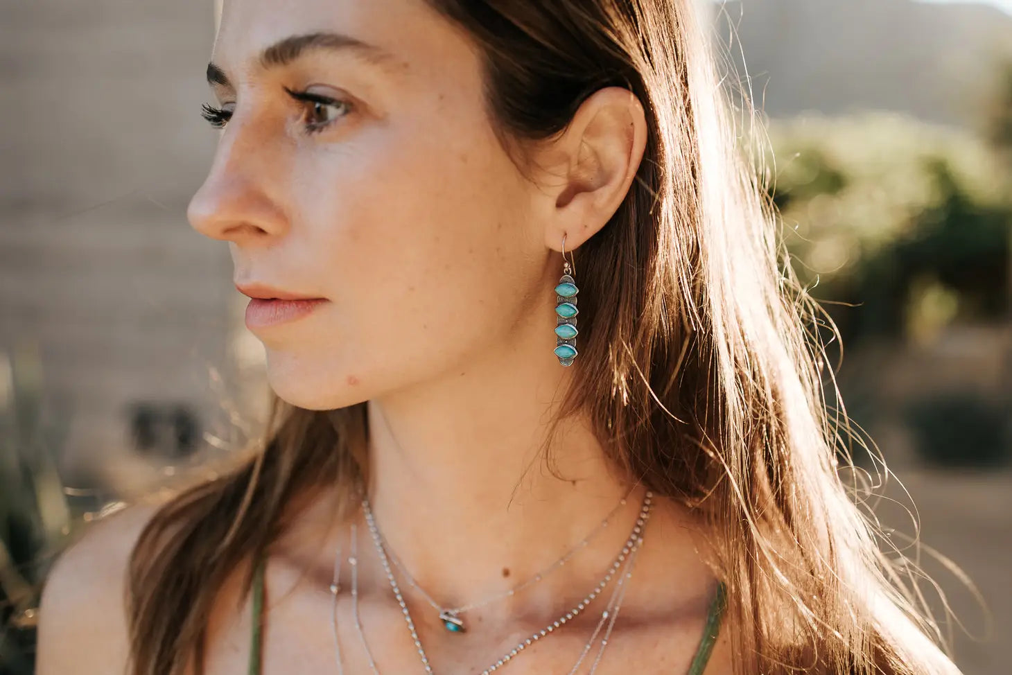 Valeria Turquoise Earrings - Moon Room Shop and Wellness