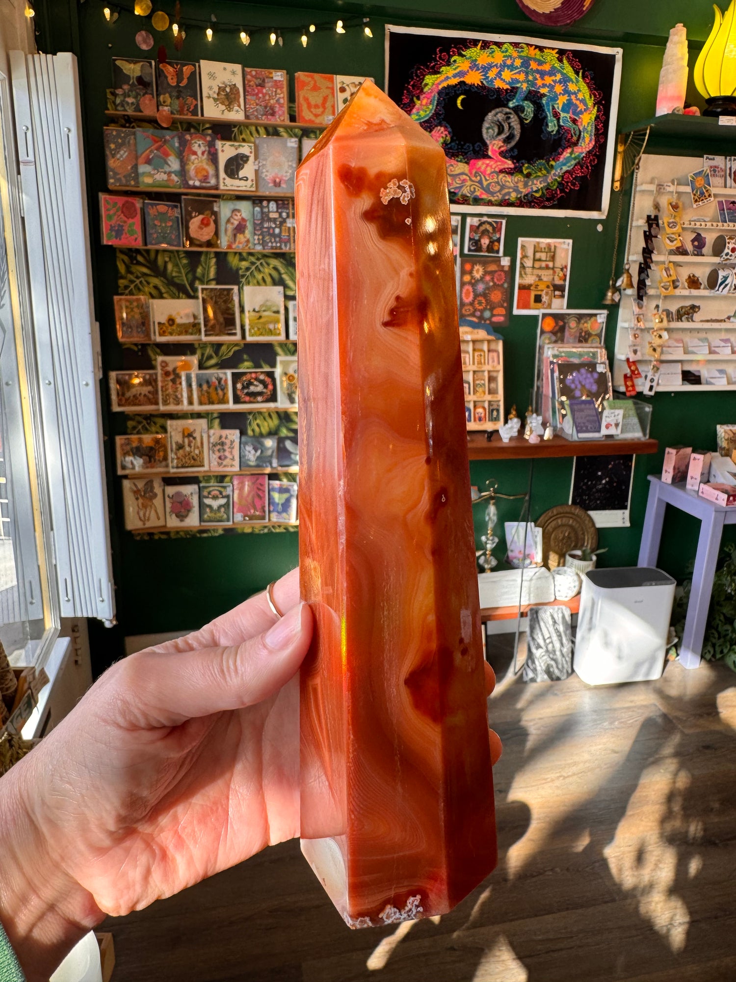 Carnelian Tower/Obelisk 1.92 lb - Moon Room Shop and Wellness