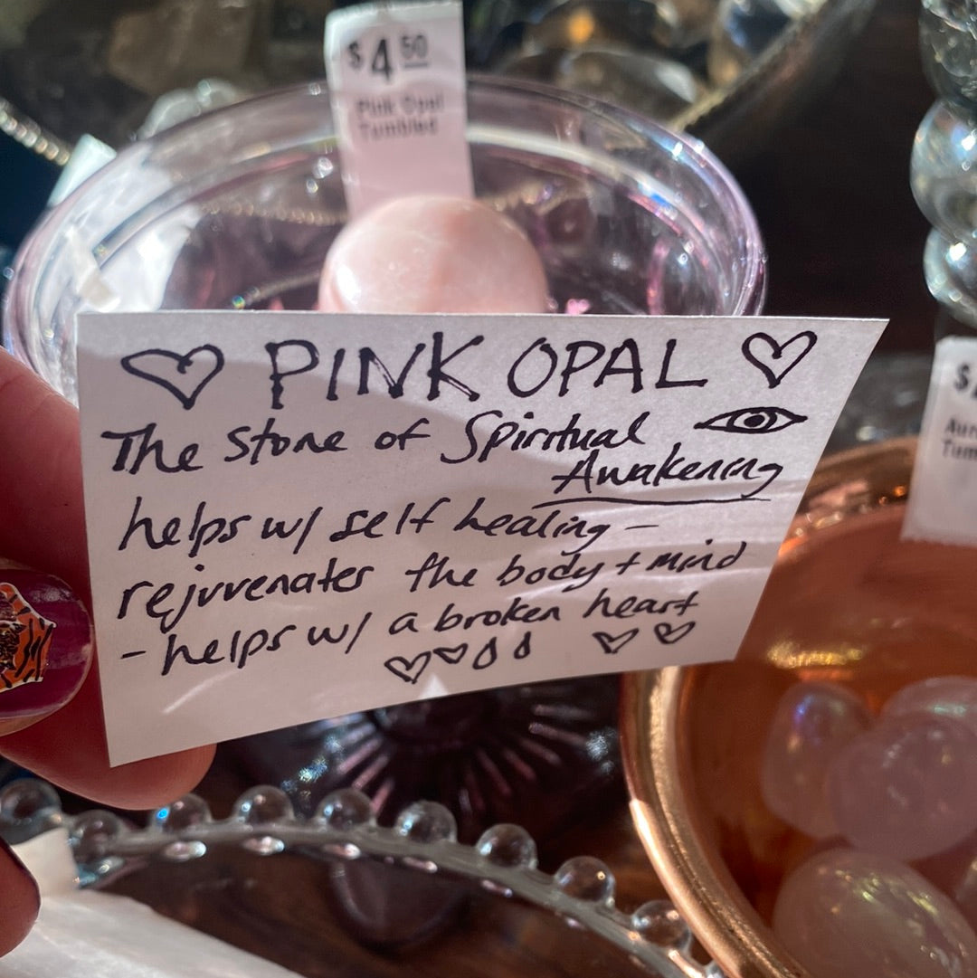 Pink Opal Tumbled - Moon Room Shop and Wellness
