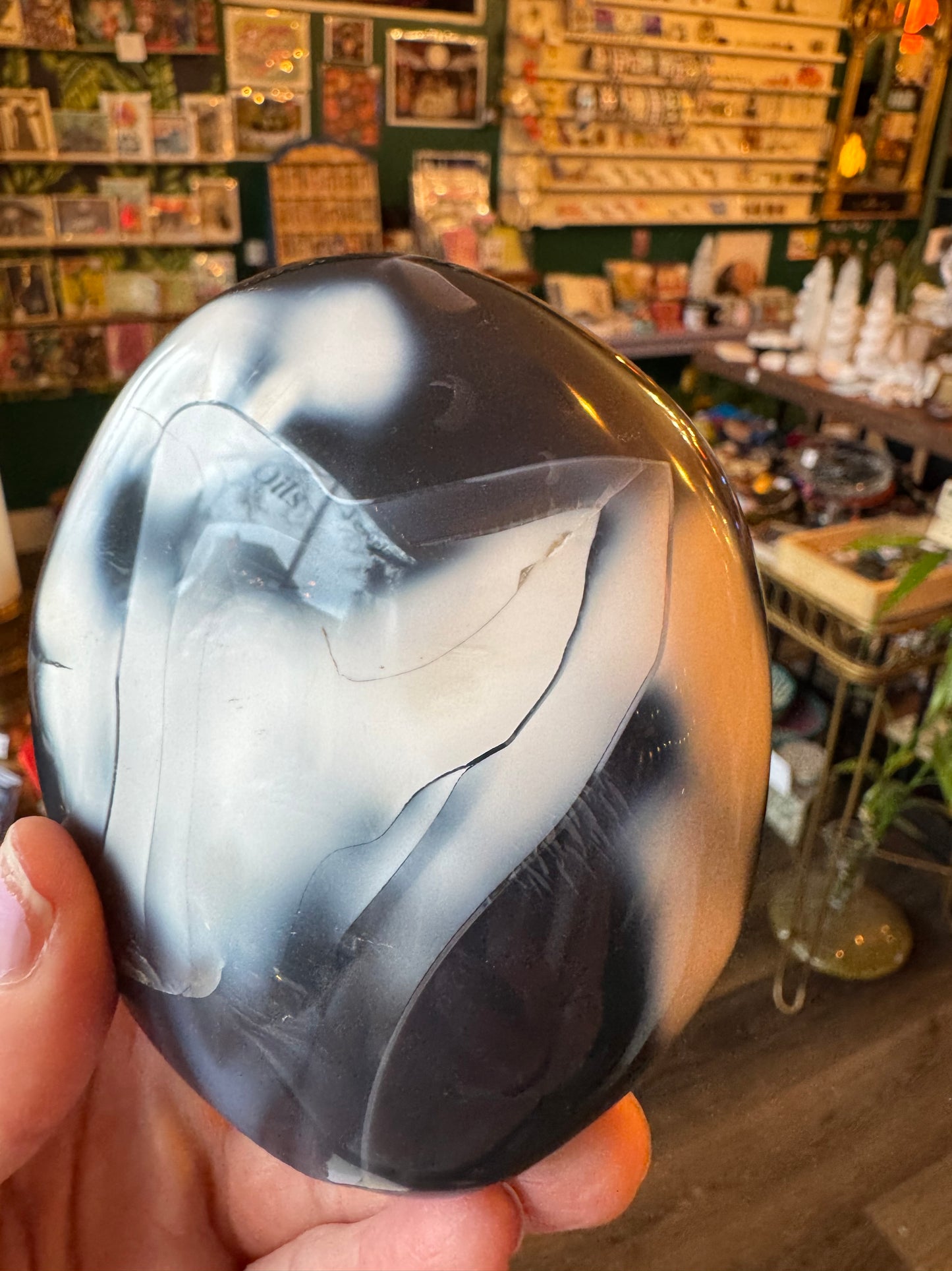 Orca Agate Freeform  1.73 lb - Moon Room Shop and Wellness