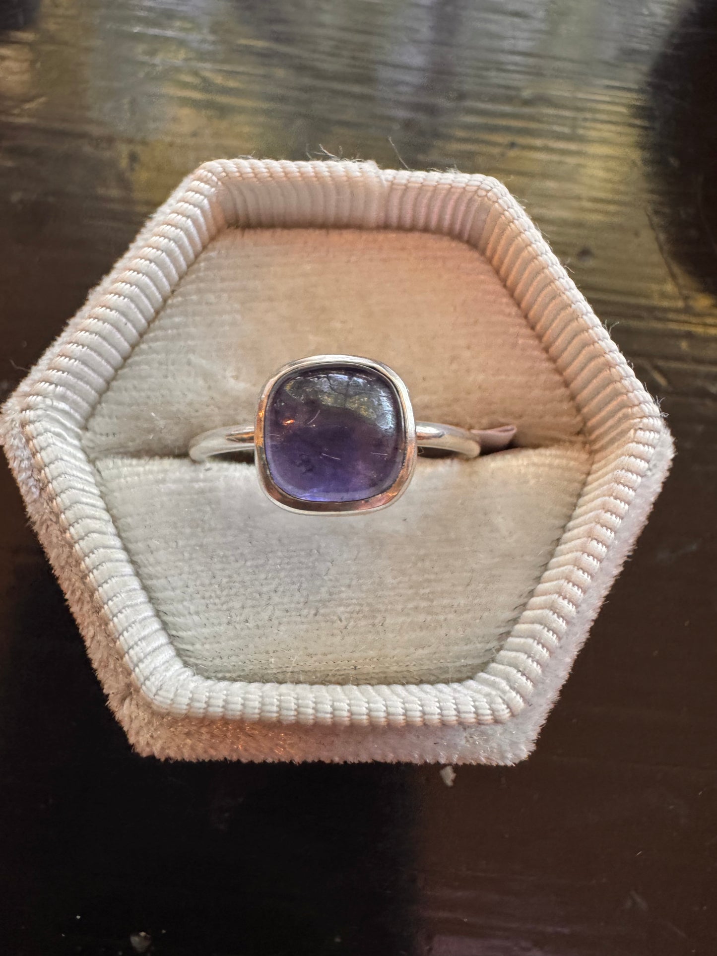 Iolite Sterling Silver Ring Size 8