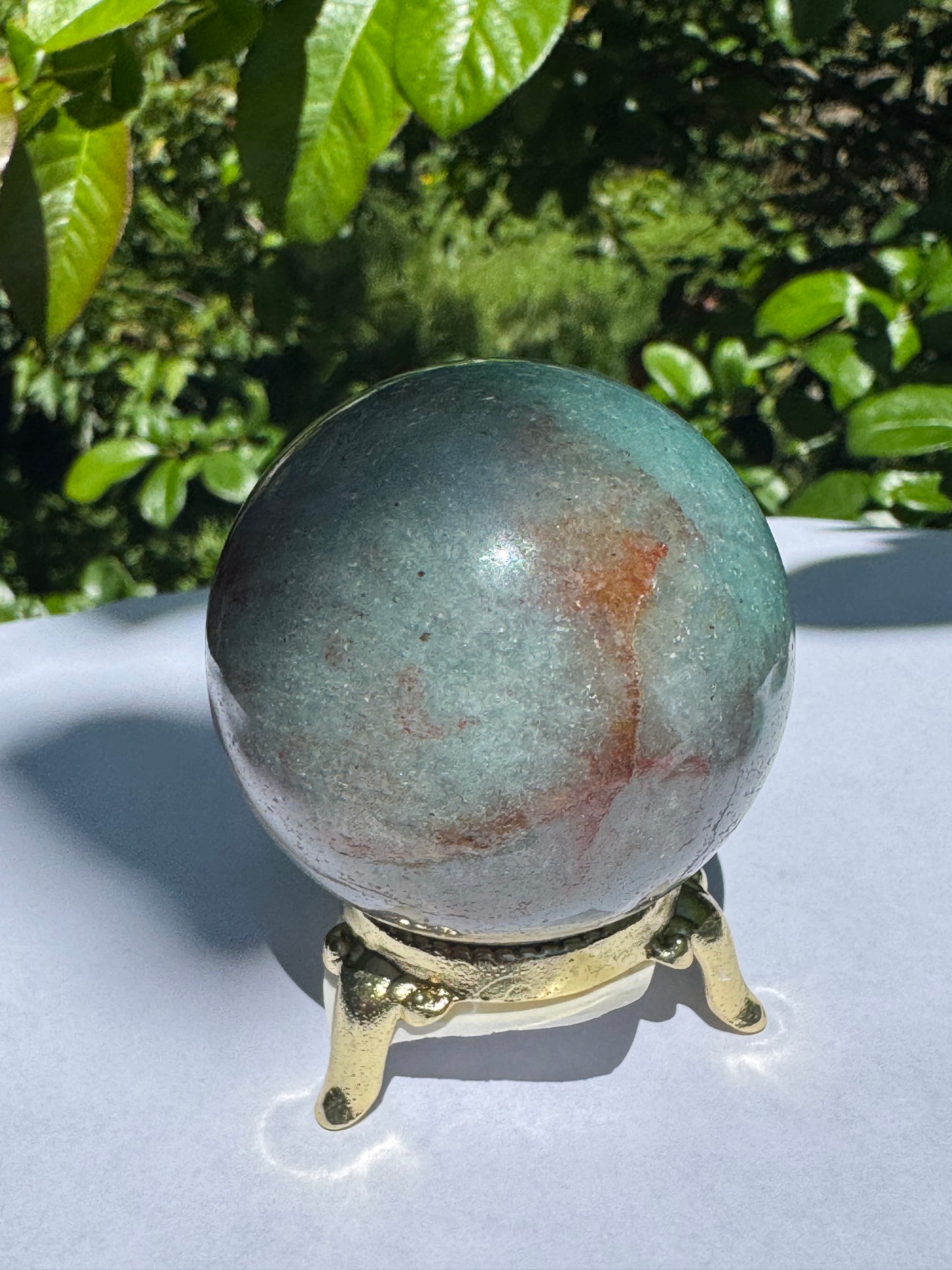 Green Aventurine  Beautiful Sphere - Brazil  180 g - Moon Room Shop and Wellness