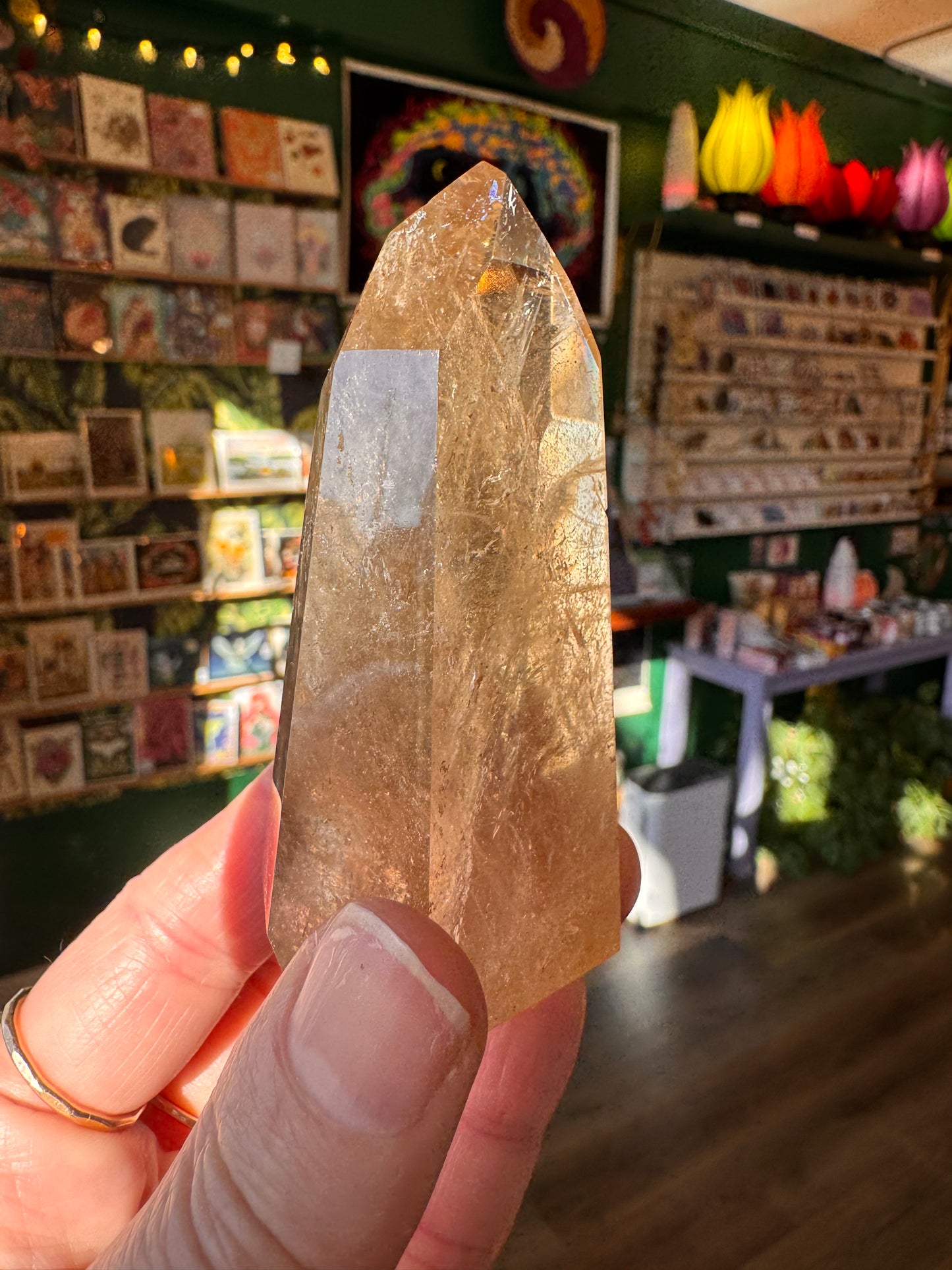 Natural Citrine Tower 143 g Aracuai, Minas Gerais, Brazil - Moon Room Shop and Wellness