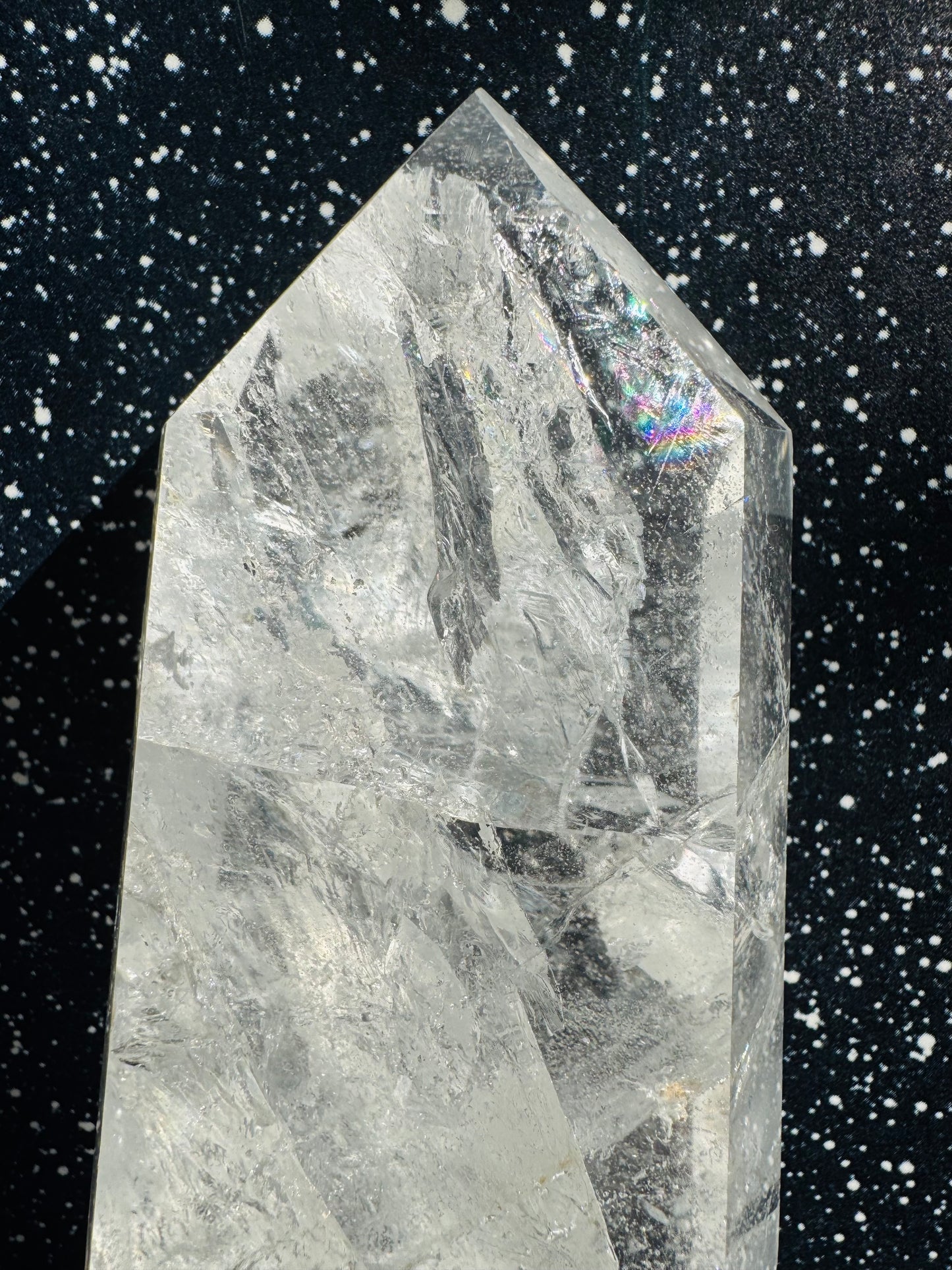 Clear Quartz Tower 440 g Brazil Beauty - Moon Room Shop and Wellness