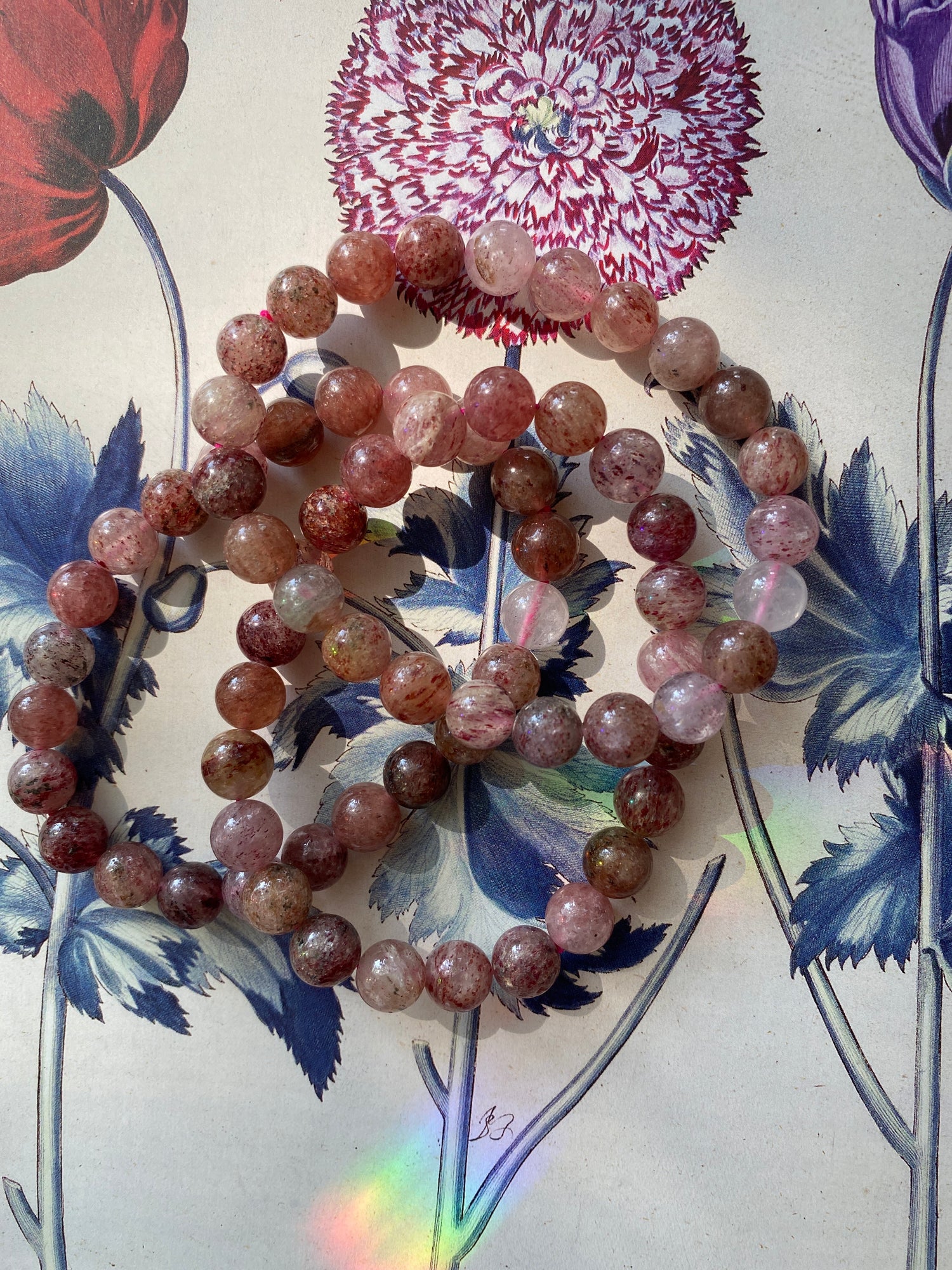 Strawberry Quartz Stretch Bracelet 8mm - Moon Room Shop and Wellness