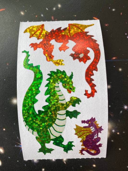 1 Dragons Sticker Sheet - Moon Room Shop and Wellness