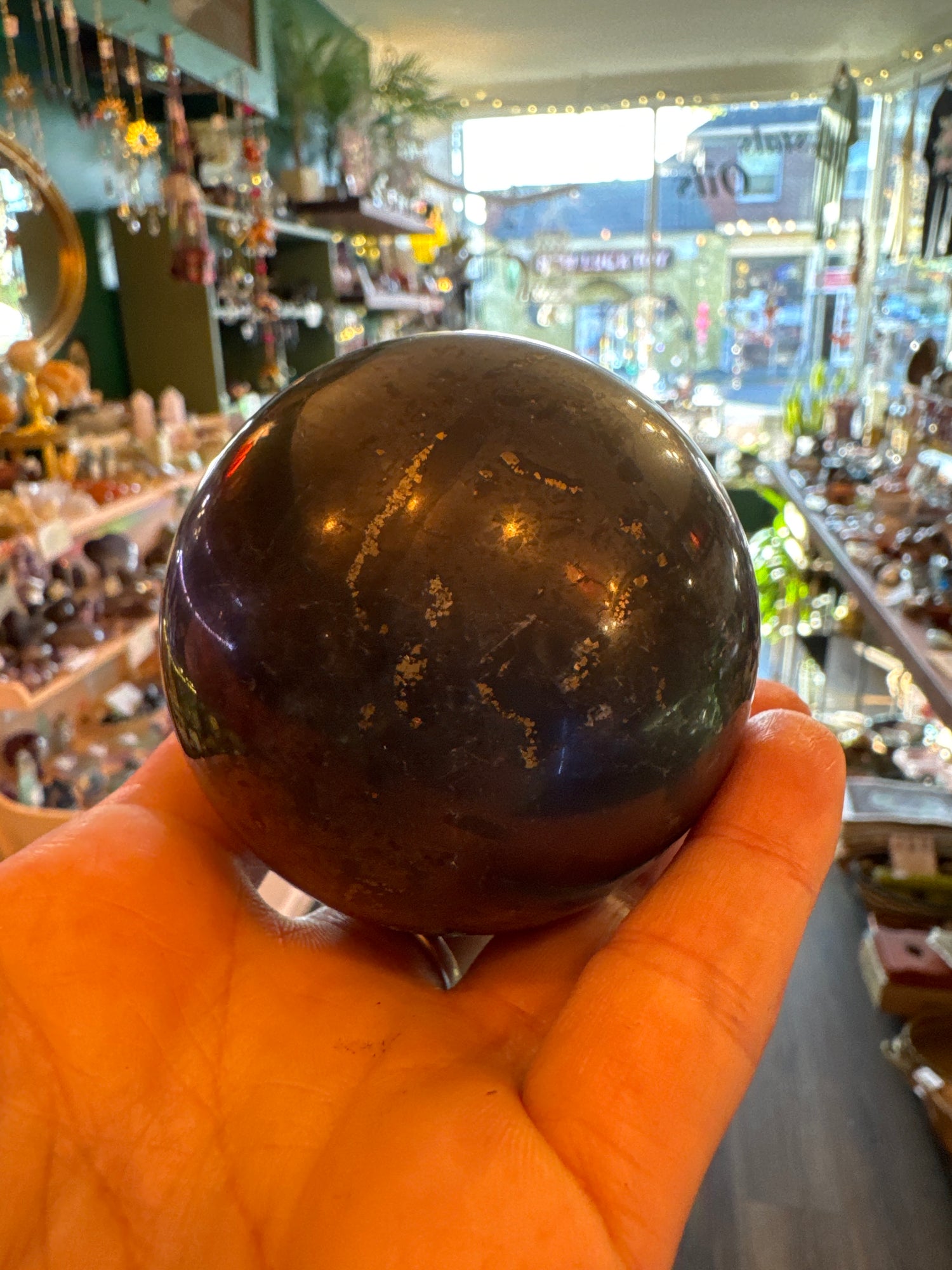 Shungite Sphere 290 g - Moon Room Shop and Wellness