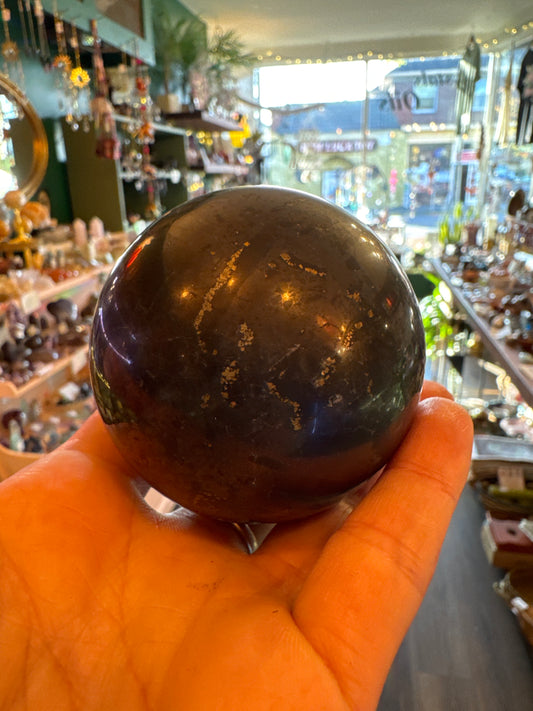 Shungite Sphere 290 g - Moon Room Shop and Wellness