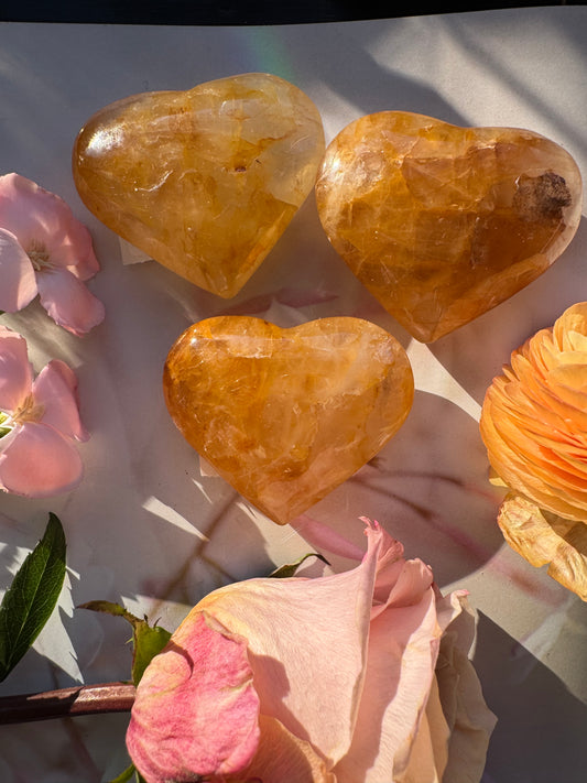 Golden Healer Quartz Heart 45 to 55 g Brazil Beauty! - Moon Room Shop and Wellness