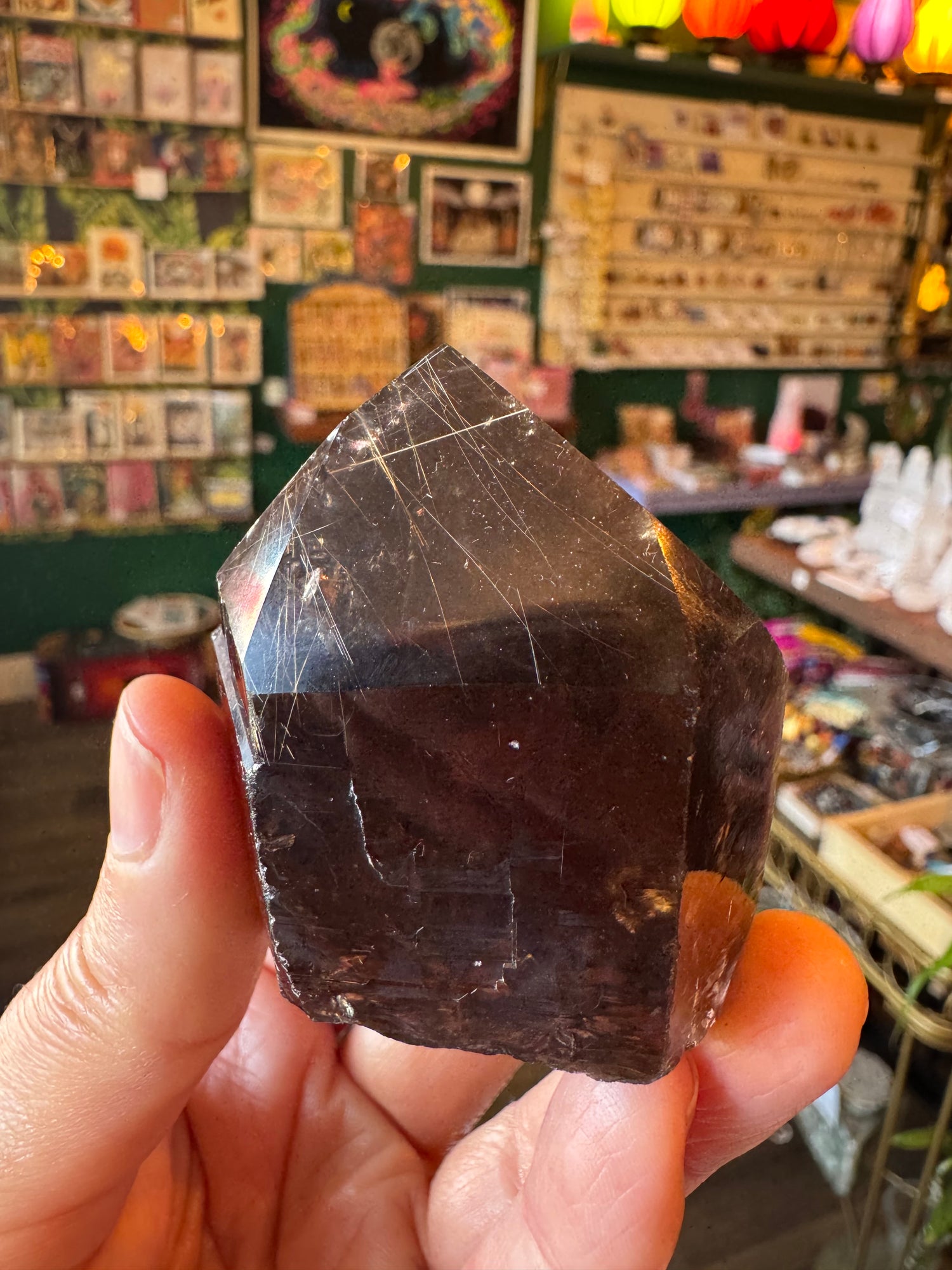 Smoky Quartz Rutilated Healing Point 159 g - Moon Room Shop and Wellness